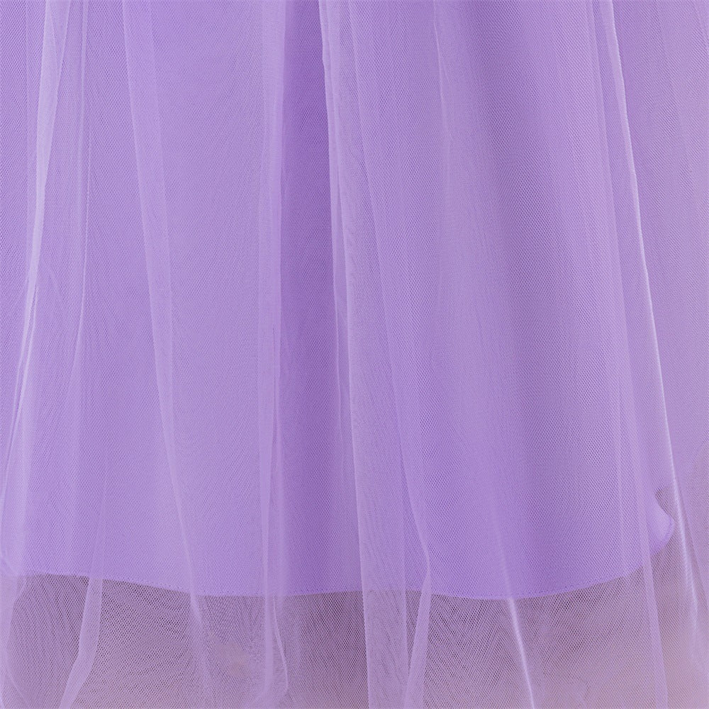 A-Line Maxi Princess Girl Dress - Tulle, Applique & Lace | Party & Formal