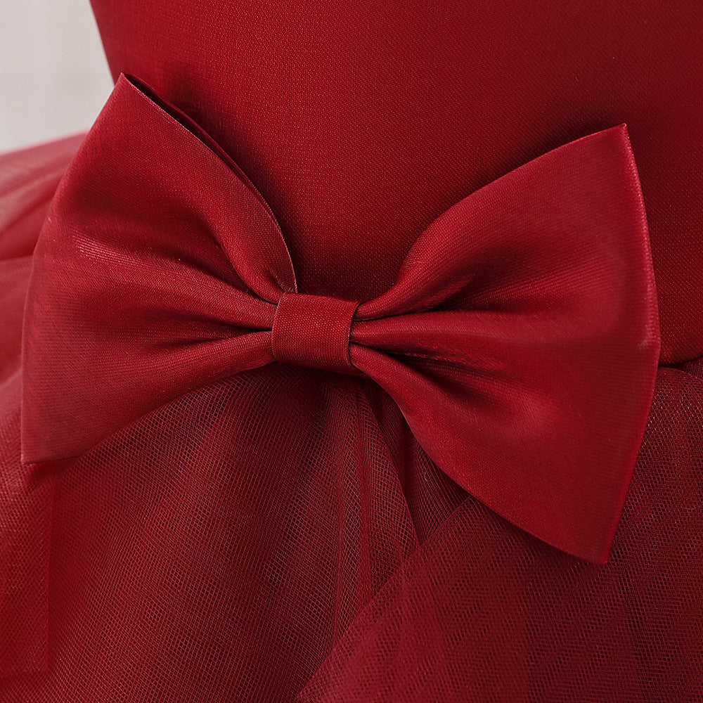 Frocklet A-Line Tulle Bowknot Princess Dress for Girls – Party, Wedding & Photo Shoot 22