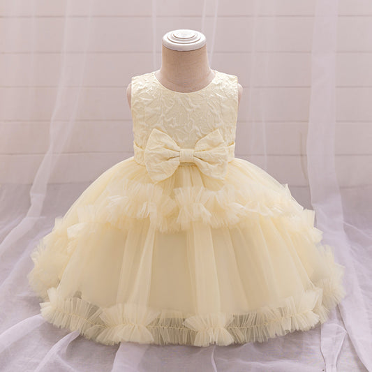 Frocklet Puffy Tulle Baby Princess Dress with Bowknot – Ideal for Parties & Weddings 17