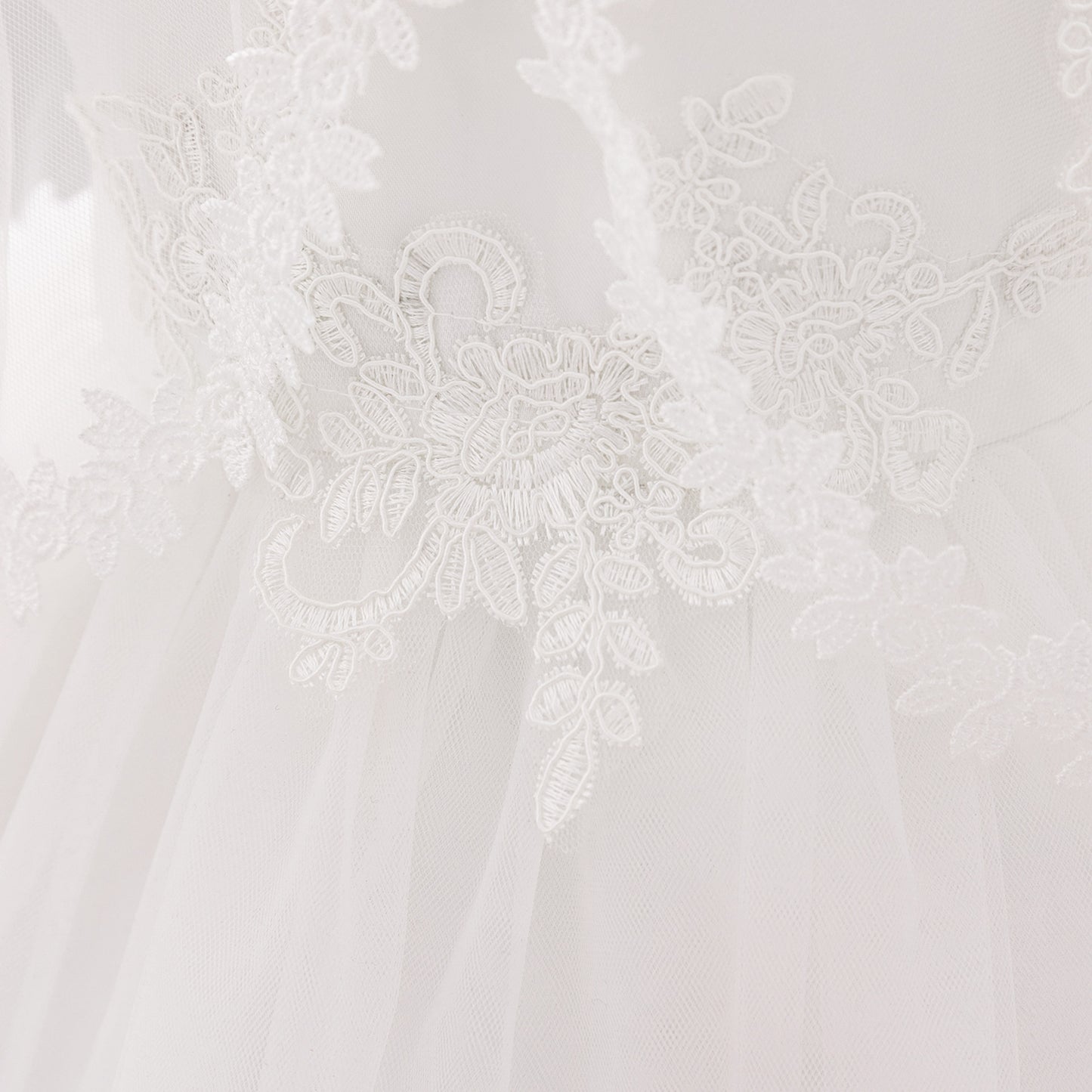 Cute Puffy Lace Ball Gown Dress for Baby Girls | Tea Length White Formal Dress