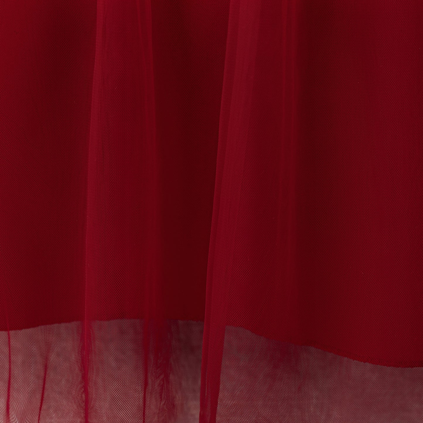Burgundy Off-Shoulder Tulle Maxi Flower Girl Dress for Parties & Weddings