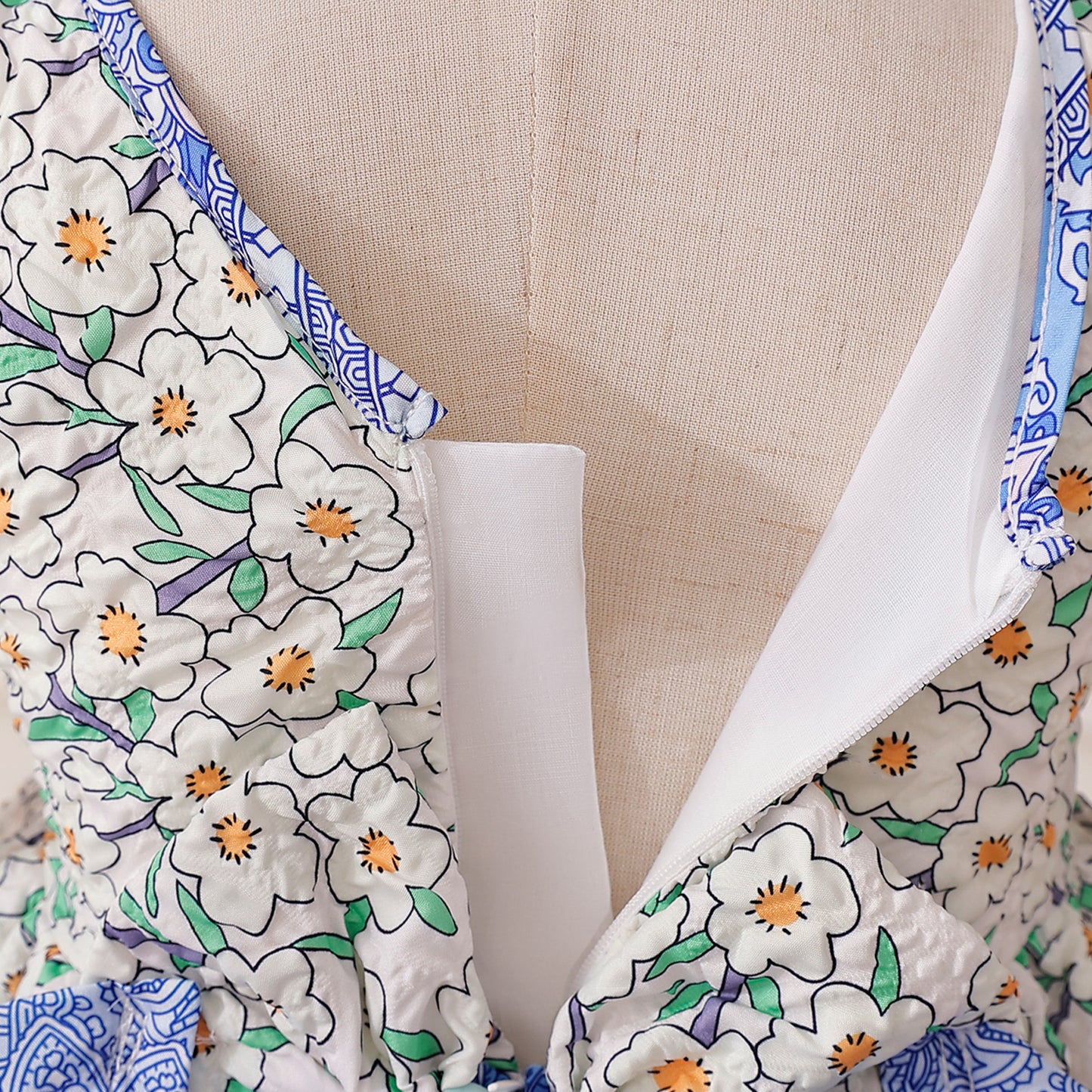 Cute A-Line Floral Bow Dress for Baby Girls, Long Sleeve, Tea Length