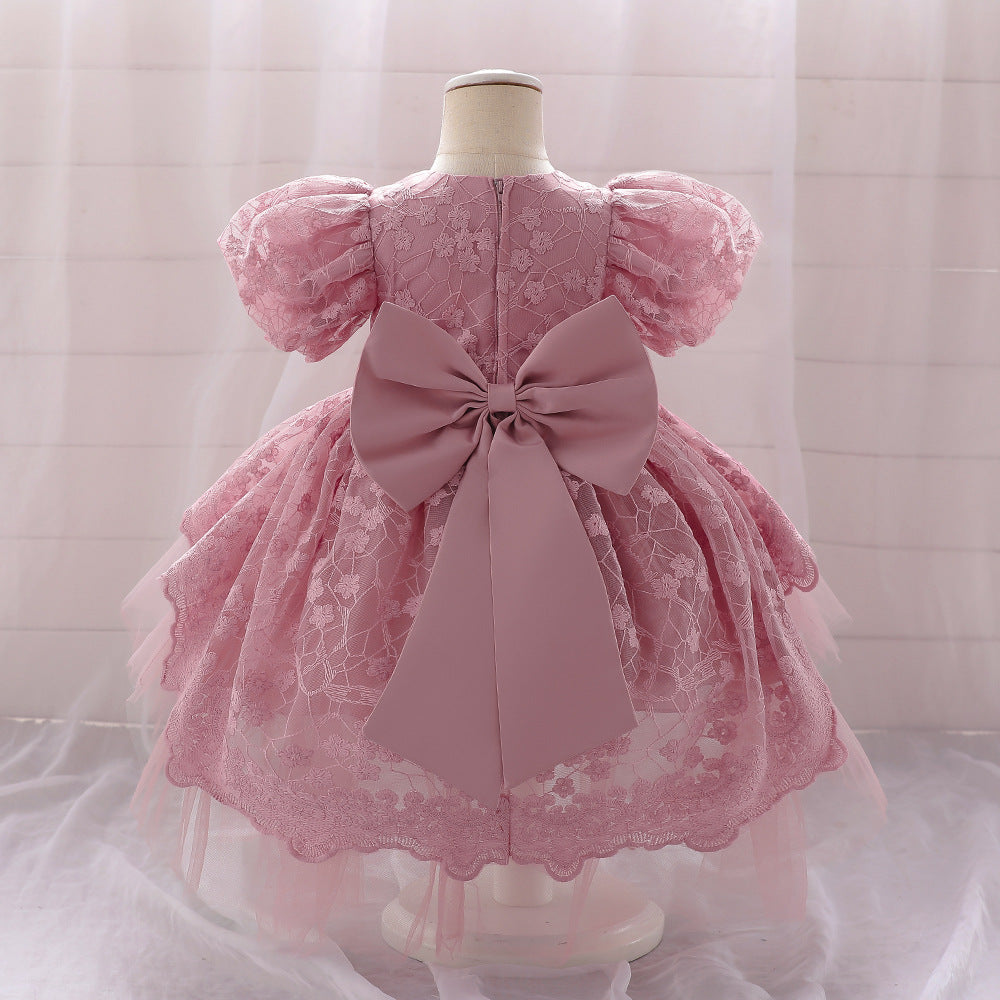 Adorable A-line High-Low Tulle Princess Dress for Girls 2-6