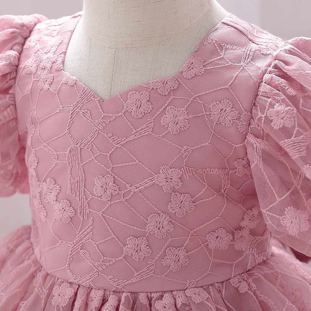 Adorable A-line High-Low Tulle Princess Dress for Girls 2-6