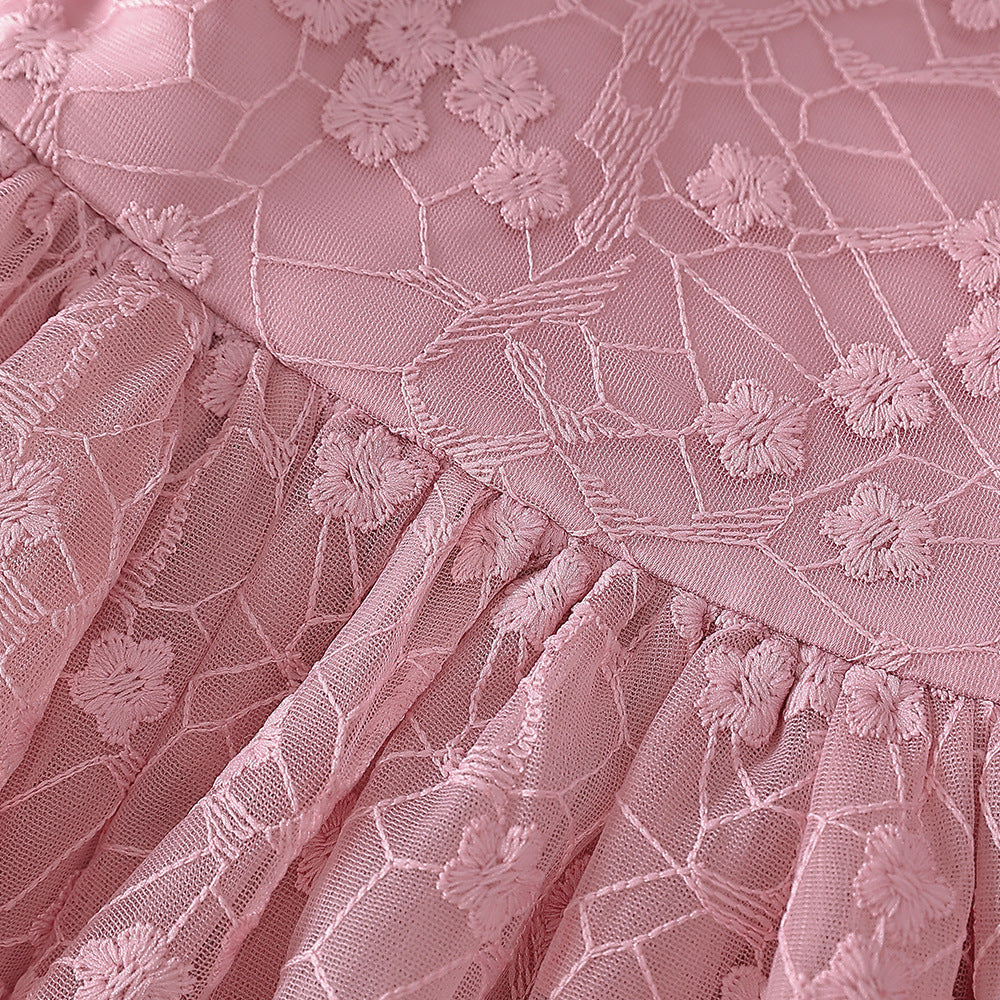 Adorable A-line High-Low Tulle Princess Dress for Girls 2-6