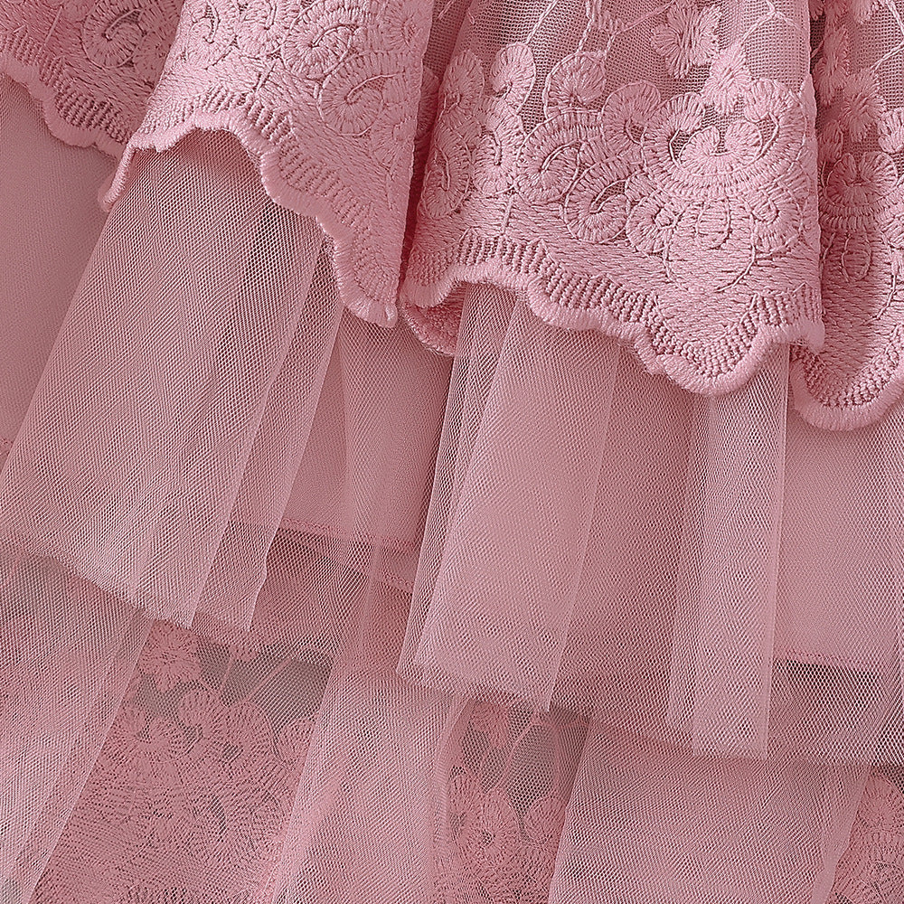 Adorable A-line High-Low Tulle Princess Dress for Girls 2-6