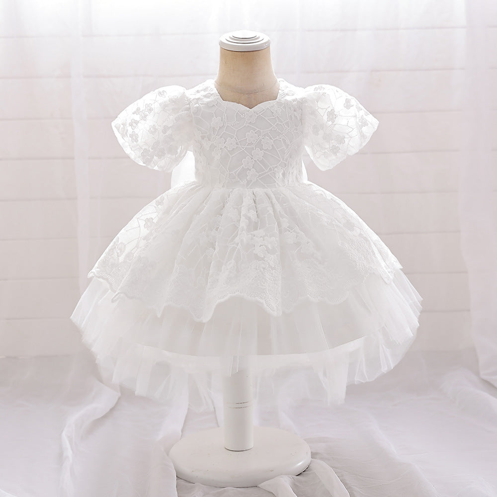 Adorable A-line High-Low Tulle Princess Dress for Girls 2-6