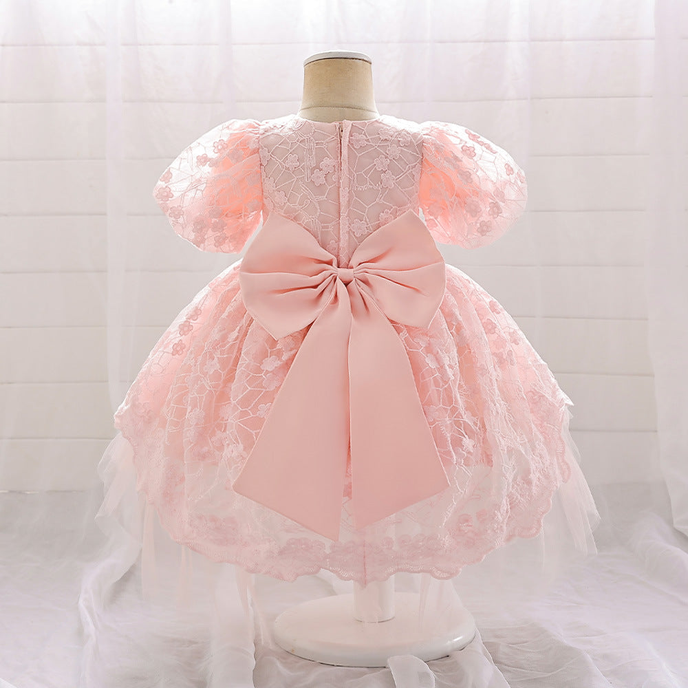 Adorable A-line High-Low Tulle Princess Dress for Girls 2-6