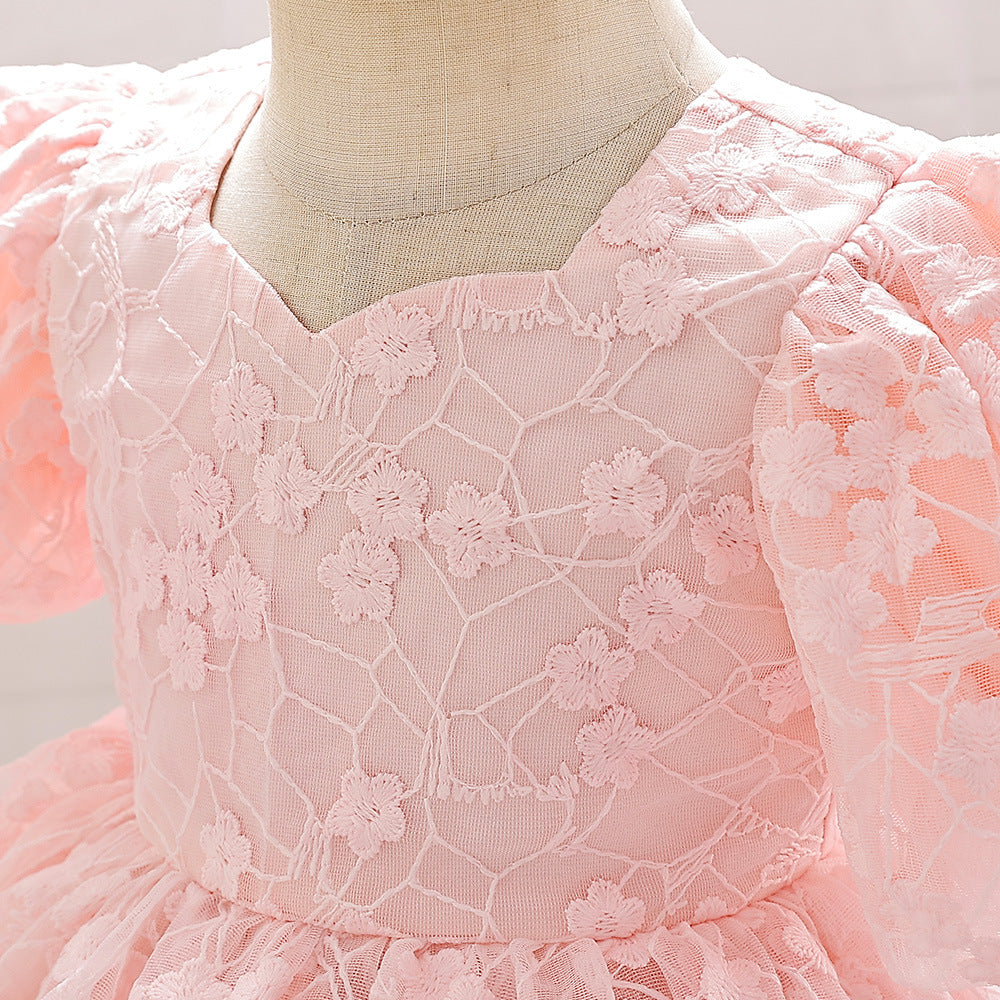 Adorable A-line High-Low Tulle Princess Dress for Girls 2-6