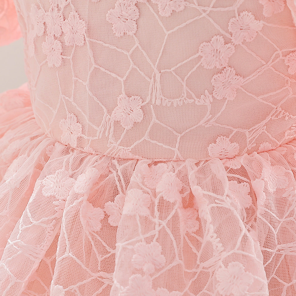 Adorable A-line High-Low Tulle Princess Dress for Girls 2-6