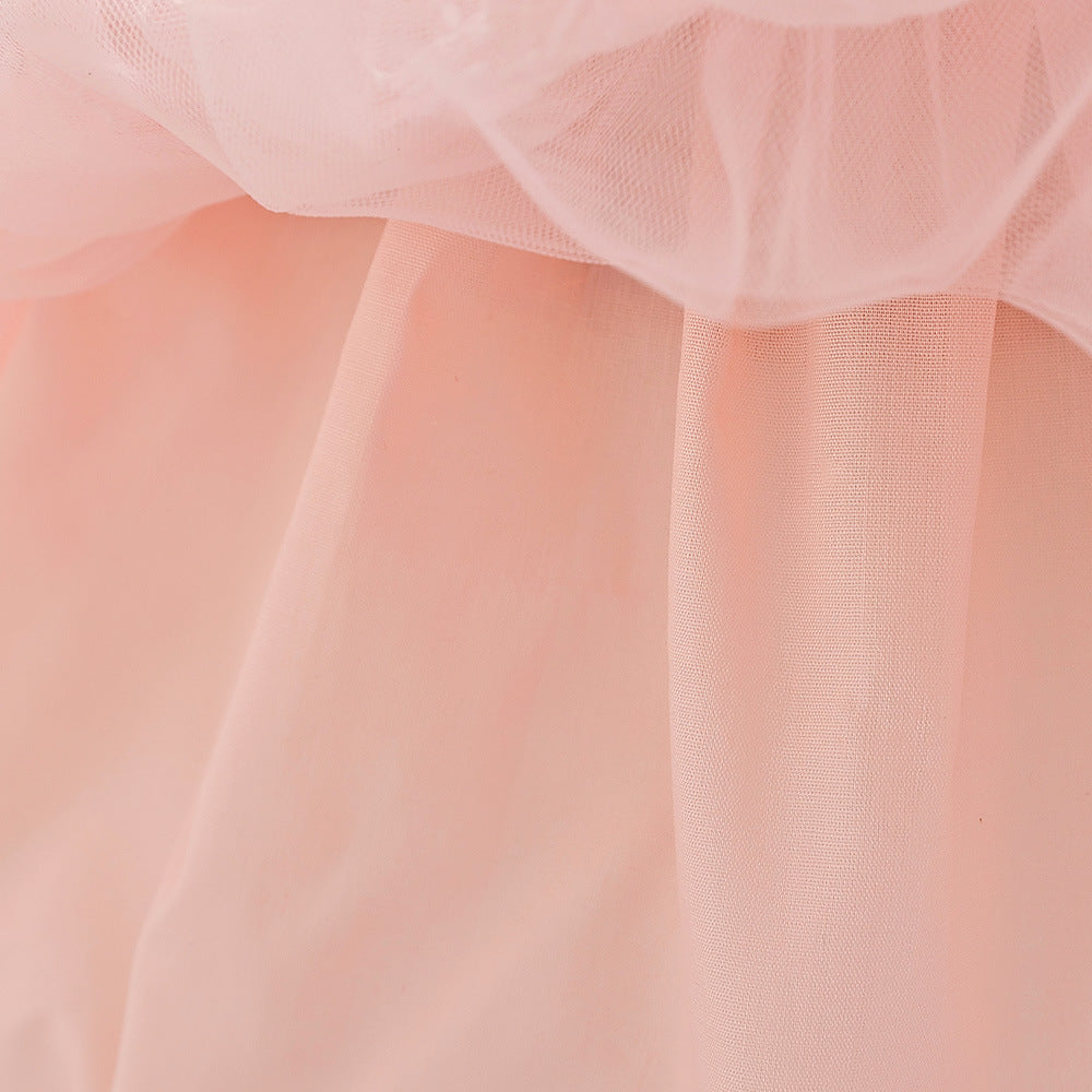 Adorable A-line High-Low Tulle Princess Dress for Girls 2-6