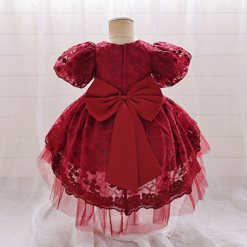 Adorable A-line High-Low Tulle Princess Dress for Girls 2-6