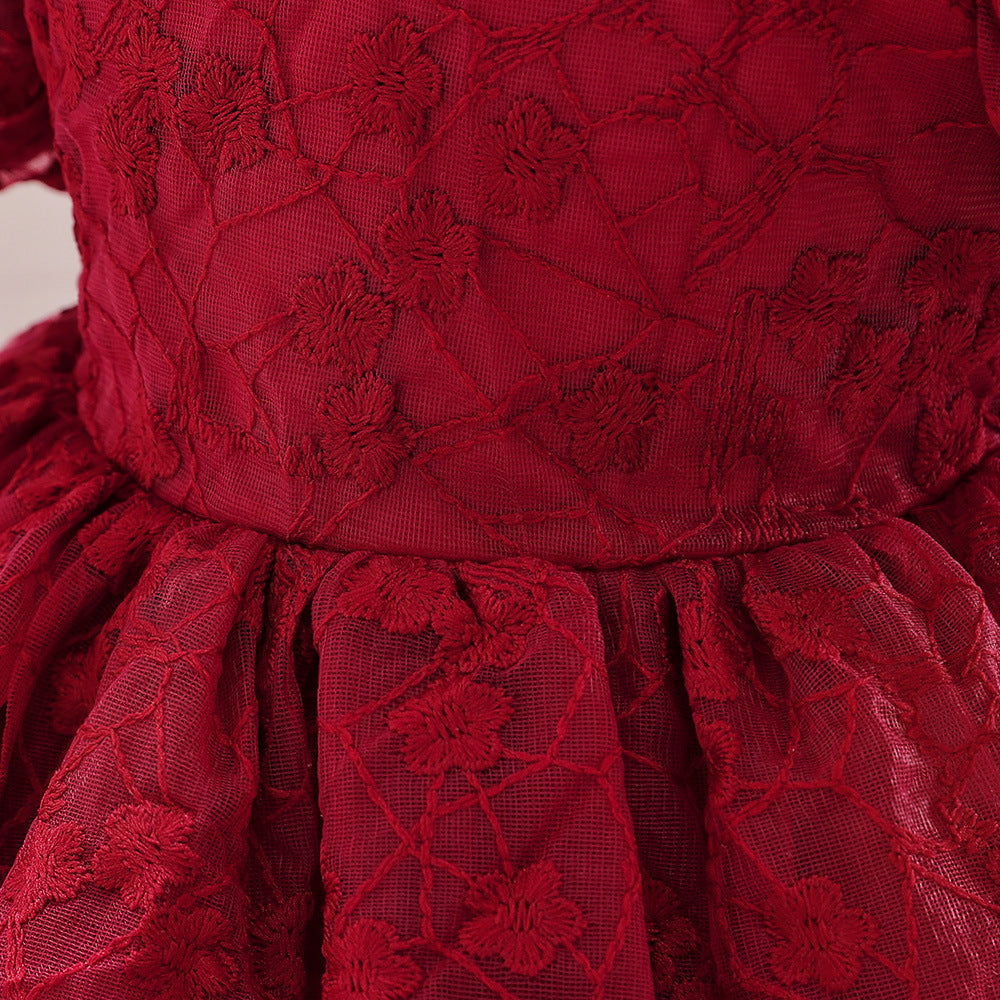 Adorable A-line High-Low Tulle Princess Dress for Girls 2-6