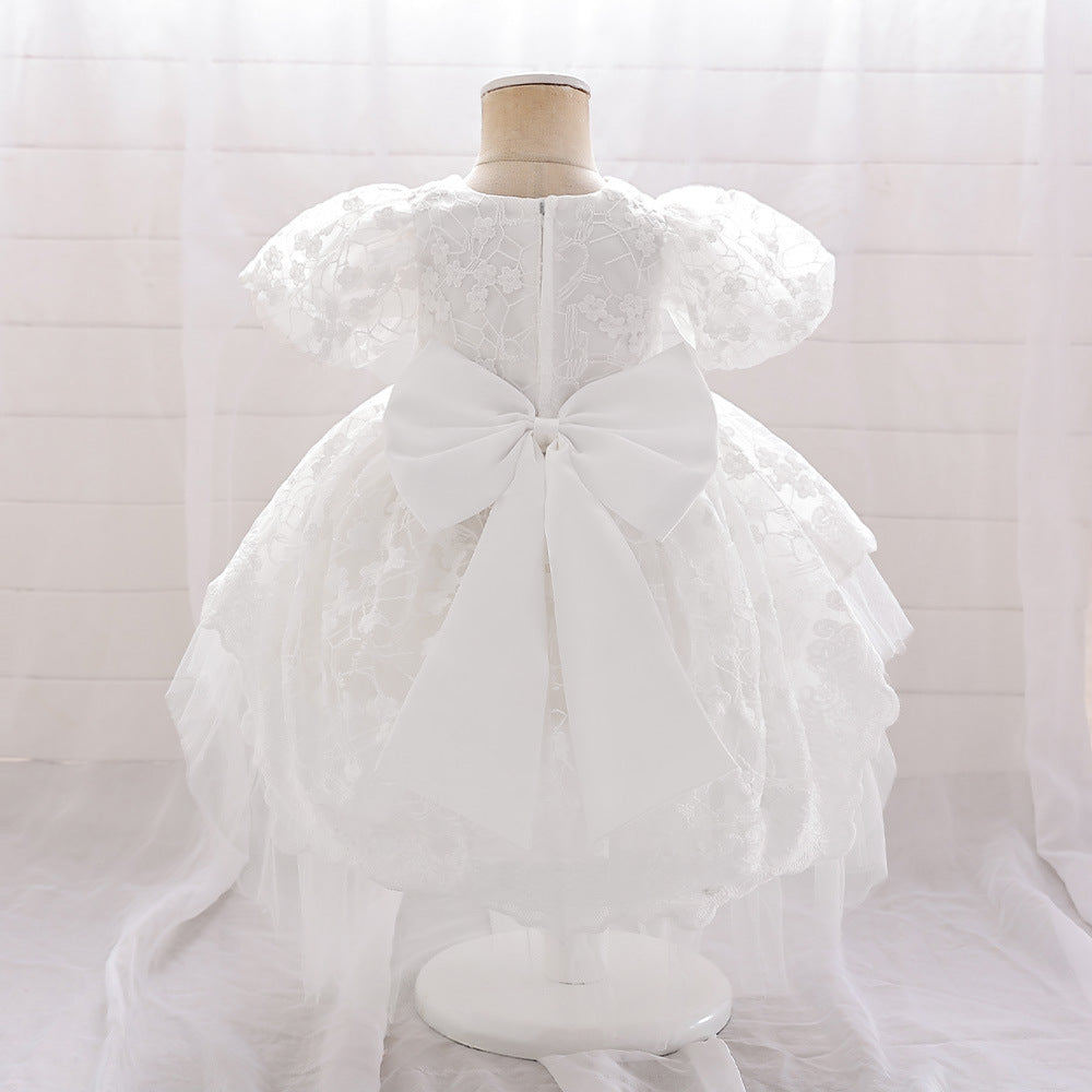 Adorable A-line High-Low Tulle Princess Dress for Girls 2-6