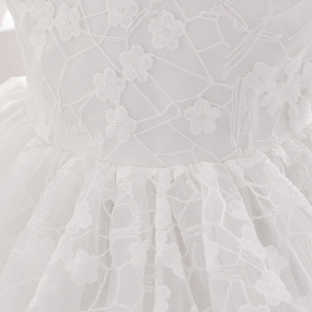 Adorable A-line High-Low Tulle Princess Dress for Girls 2-6