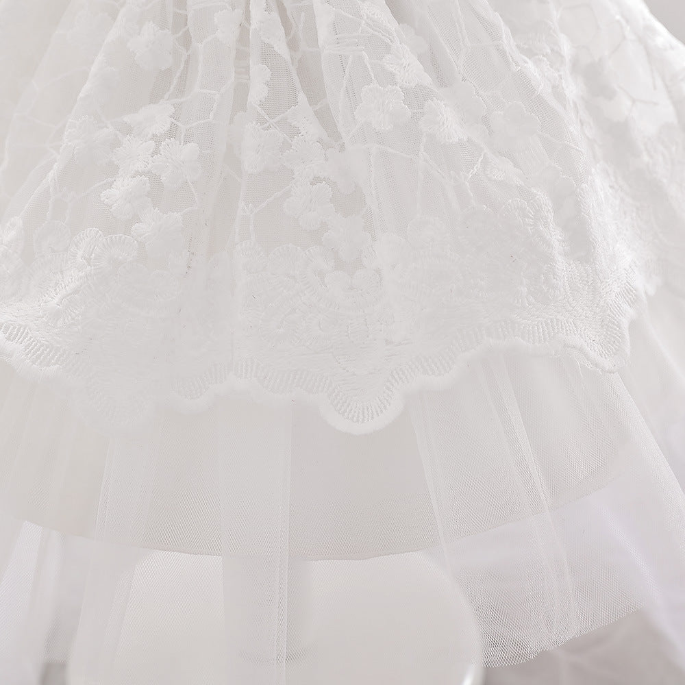 Adorable A-line High-Low Tulle Princess Dress for Girls 2-6