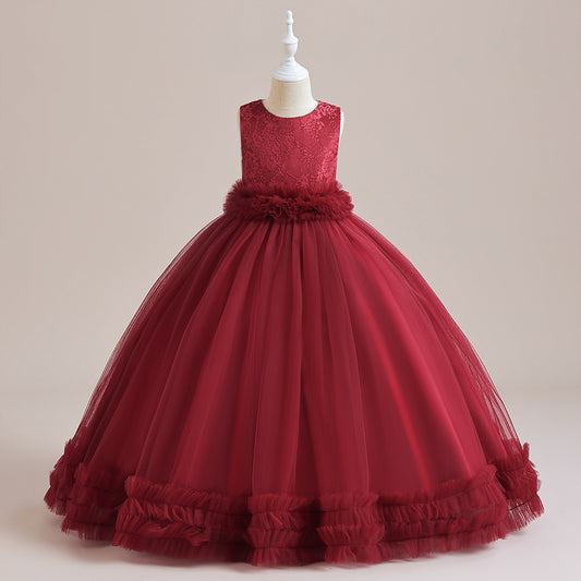 Frocklet Maxi Lace Tulle A-Line Dress for Girls – Cute Birthday & Party Gown 22