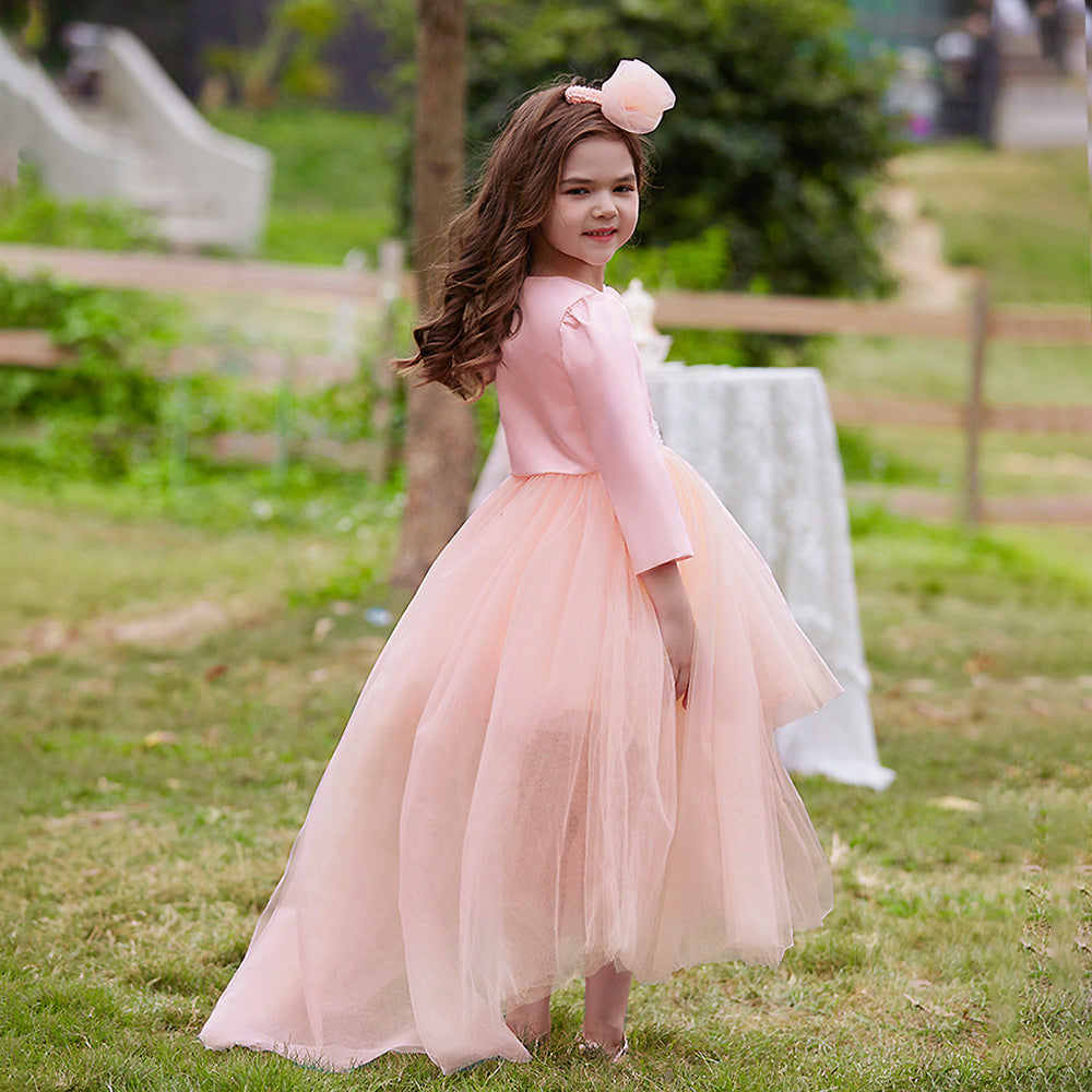 A-Line Off Shoulder Flower Girl Dress Set – Cute Party & Wedding Outfit for Kids