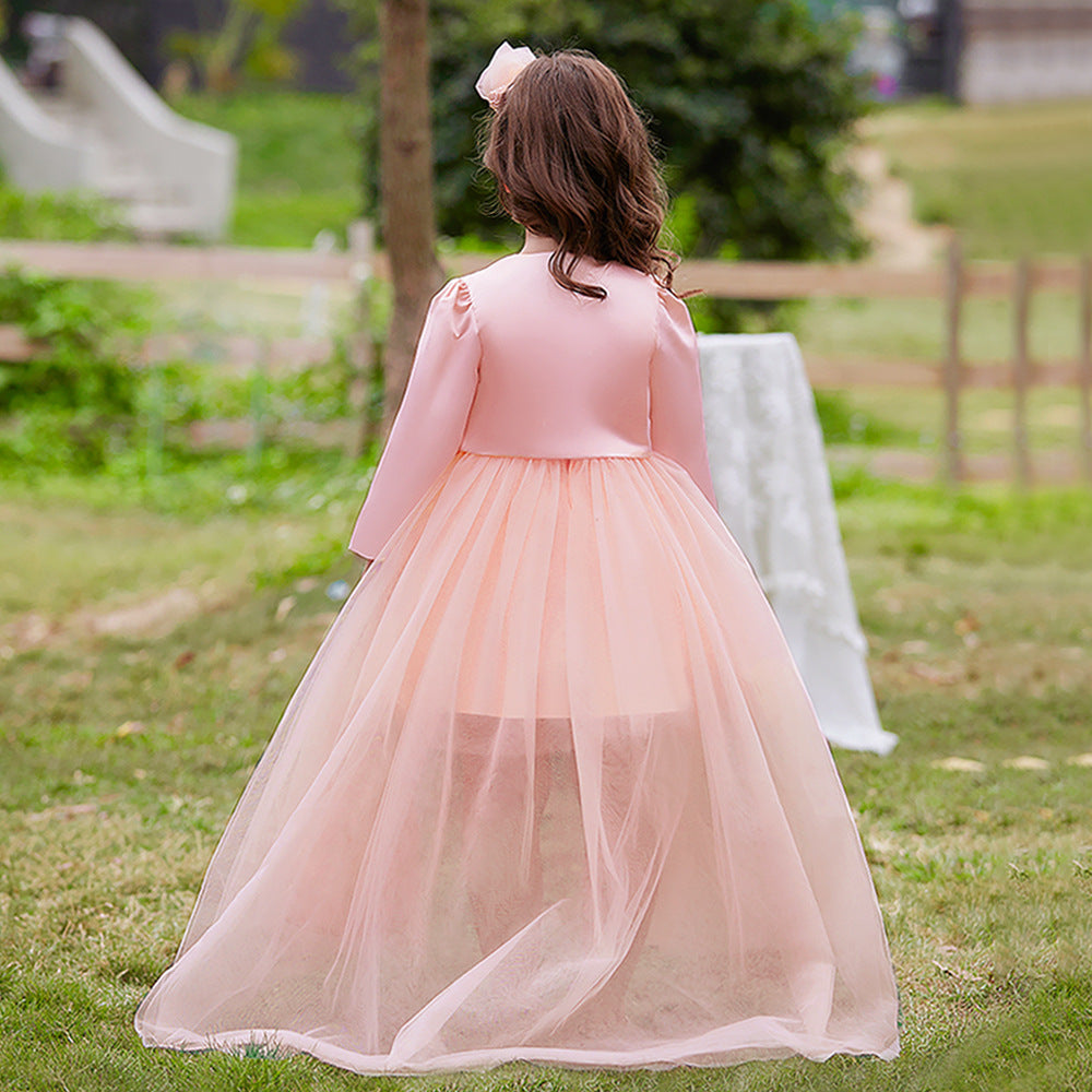 A-Line Off Shoulder Flower Girl Dress Set – Cute Party & Wedding Outfit for Kids