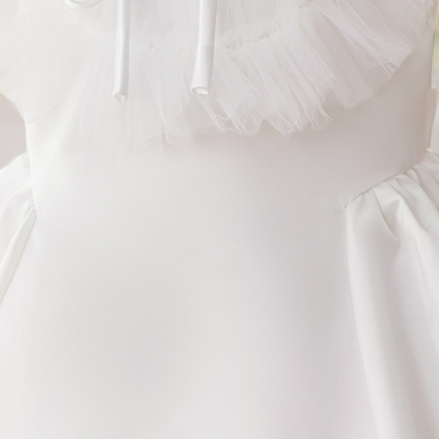 Adorable A-Line Satin Flower Girl Dress with Collar for Ages 4-8