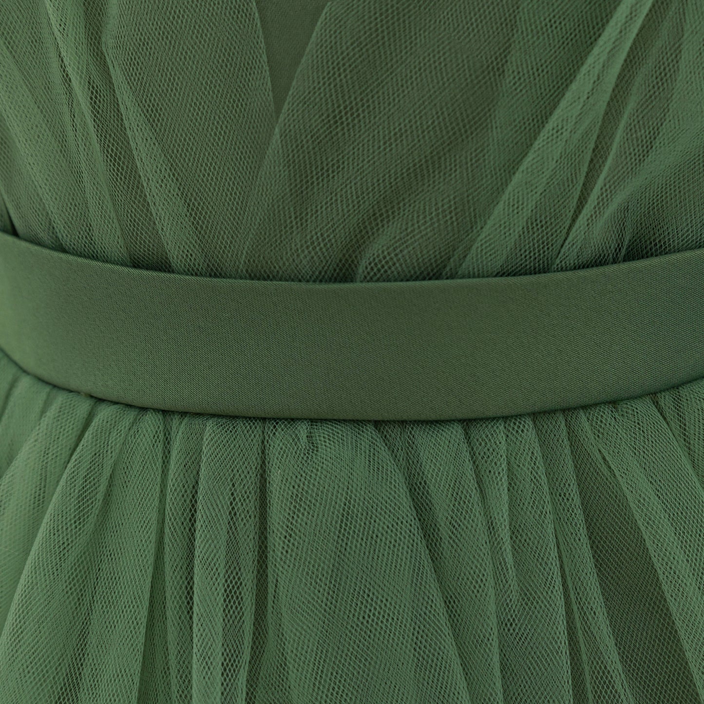 A-line Baby Girl Tulle Party Dress with Bow & Flutter Sleeves