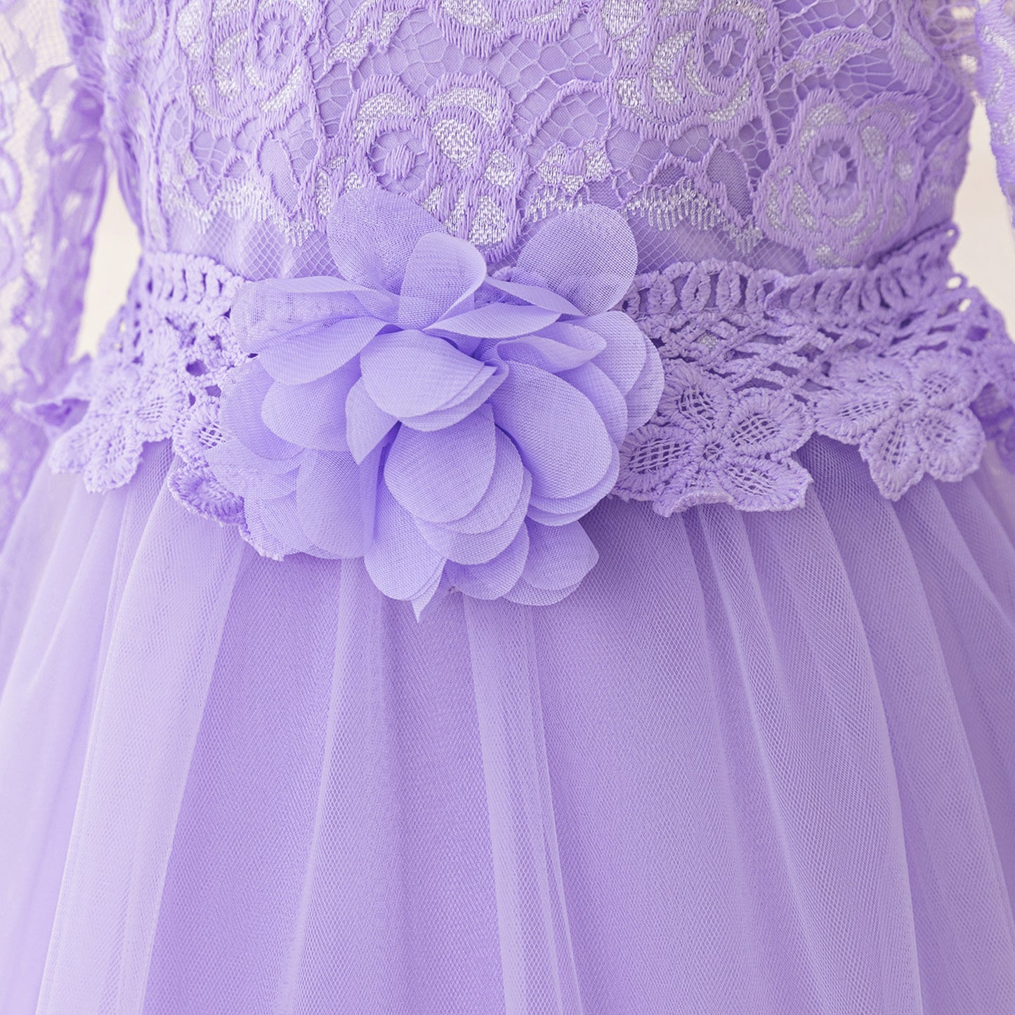 Adorable Flower Girl Dress – Tulle Lace A-Line Dress for Girls (Ages 2-6)