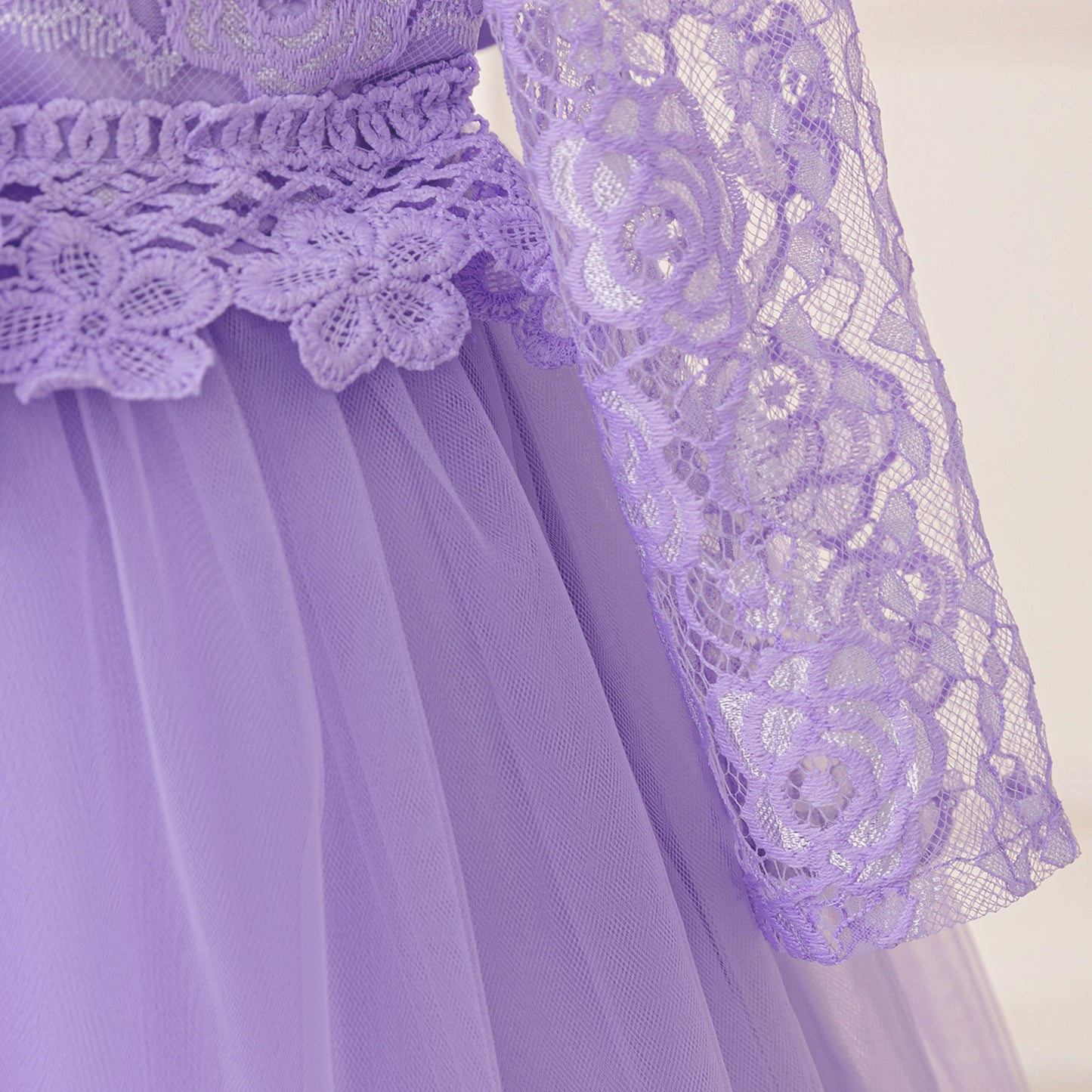 Adorable Flower Girl Dress – Tulle Lace A-Line Dress for Girls (Ages 2-6)