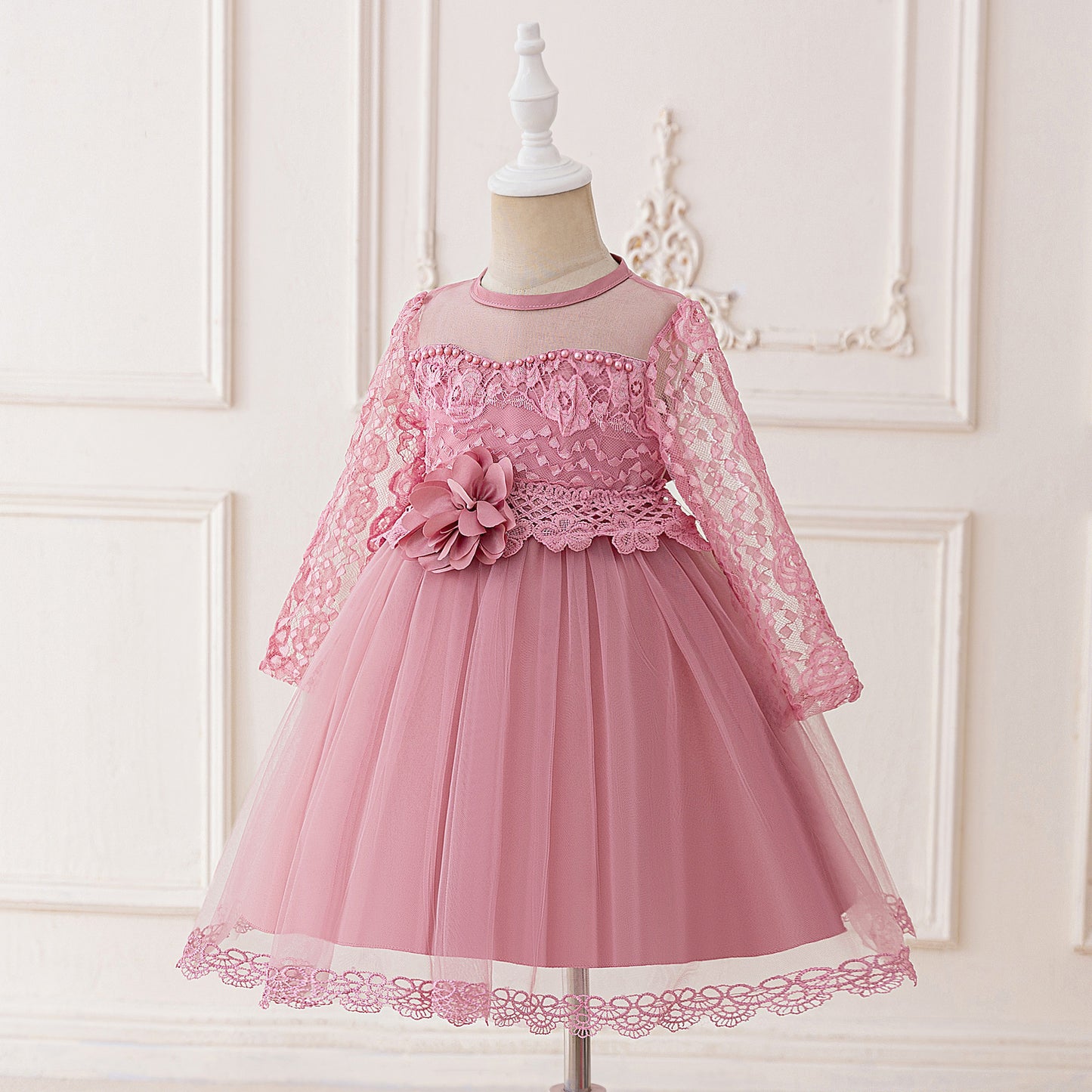 Adorable Flower Girl Dress – Tulle Lace A-Line Dress for Girls (Ages 2-6)