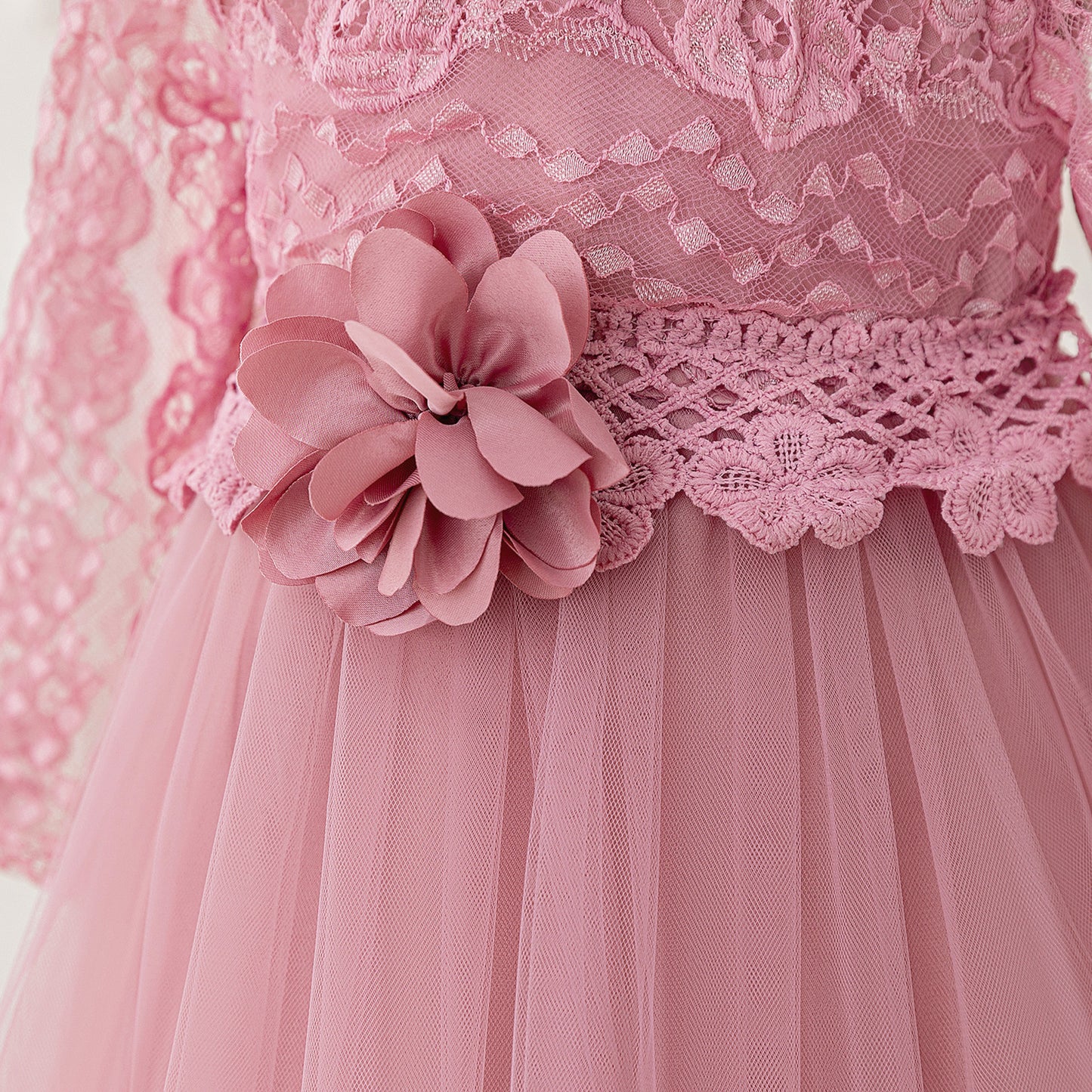 Adorable Flower Girl Dress – Tulle Lace A-Line Dress for Girls (Ages 2-6)