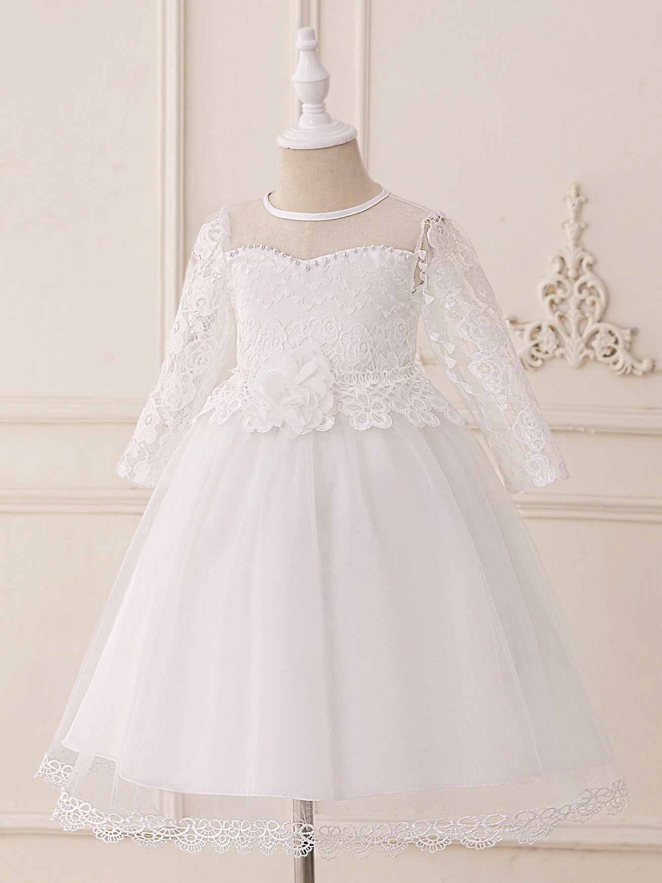 Adorable Flower Girl Dress – Tulle Lace A-Line Dress for Girls (Ages 2-6)