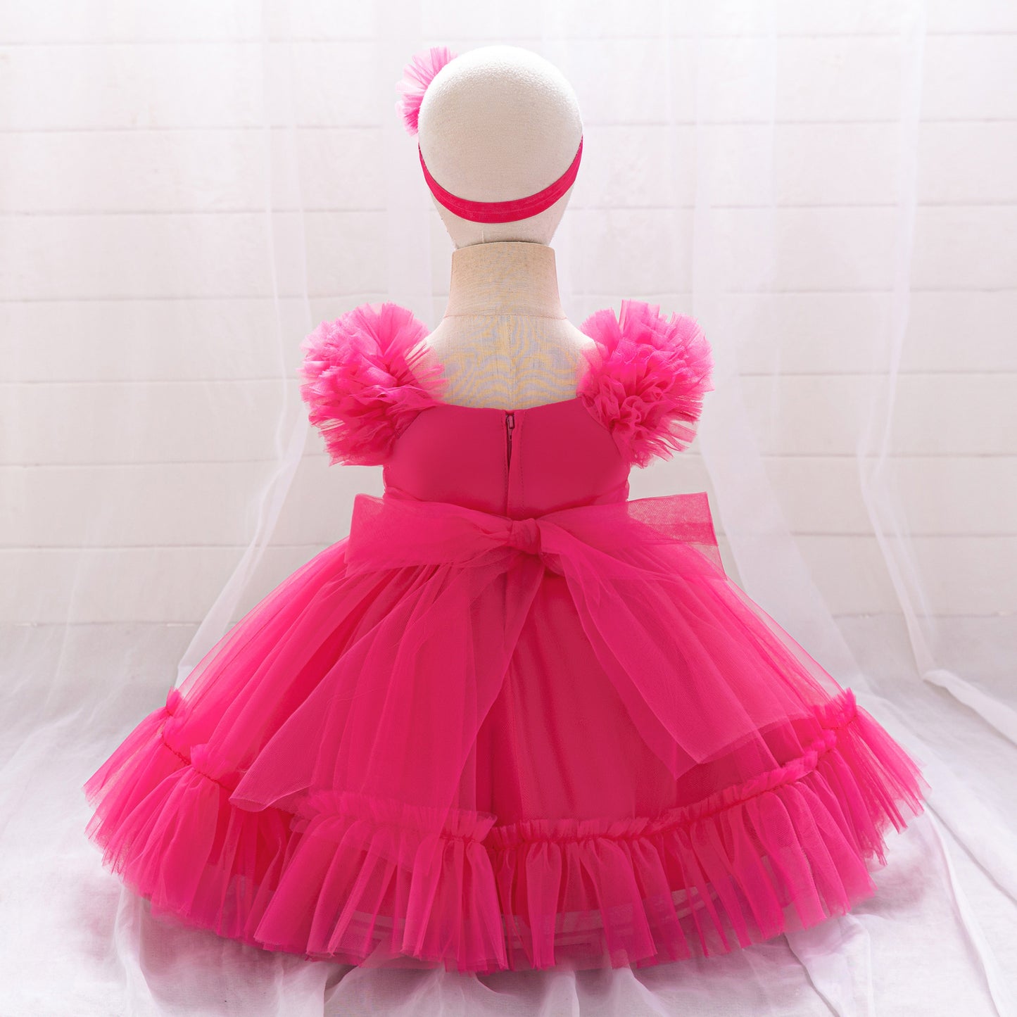 Cute Tulle Princess Dress for Girls | A-Line Tea Length Flower Girl Dress