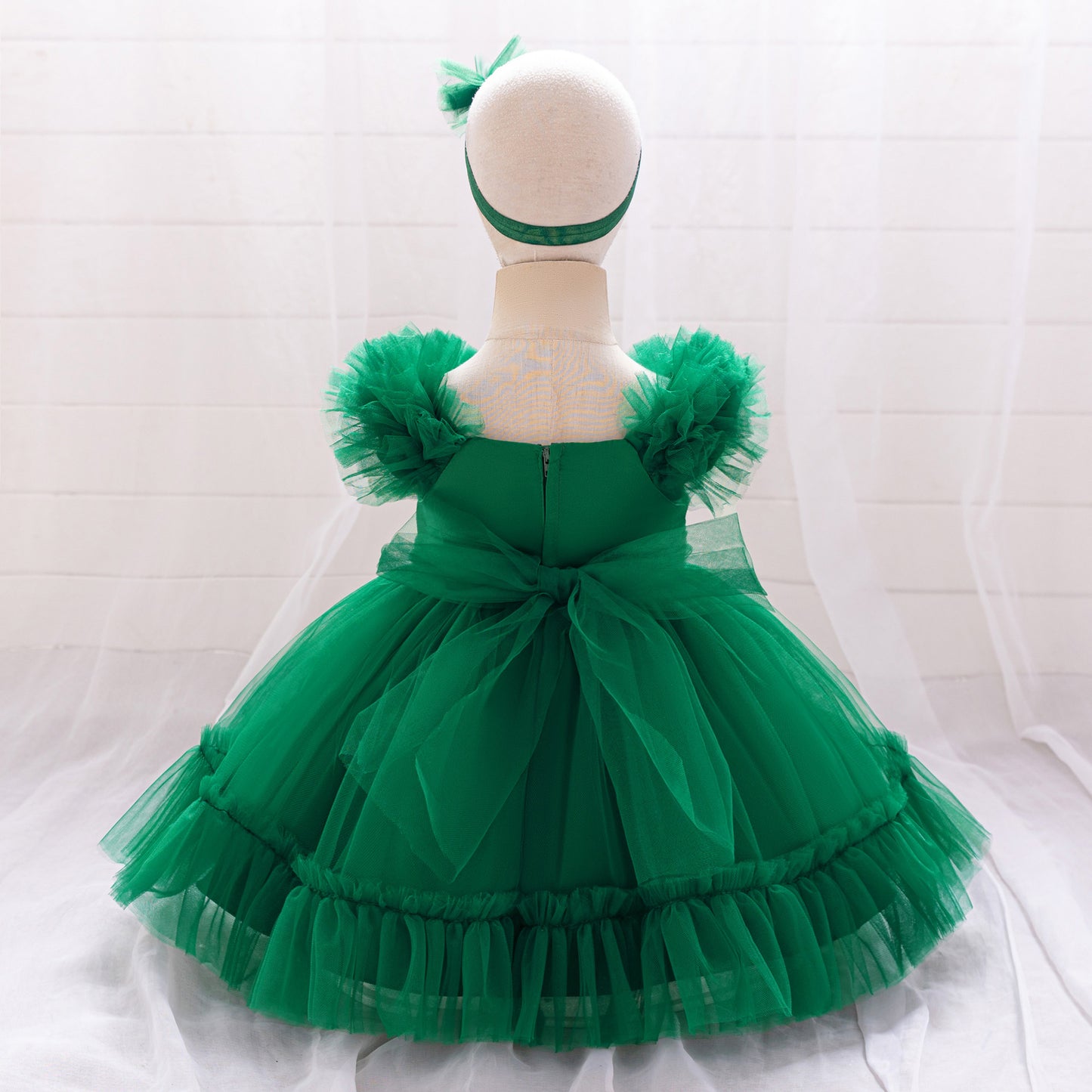 Cute Tulle Princess Dress for Girls | A-Line Tea Length Flower Girl Dress