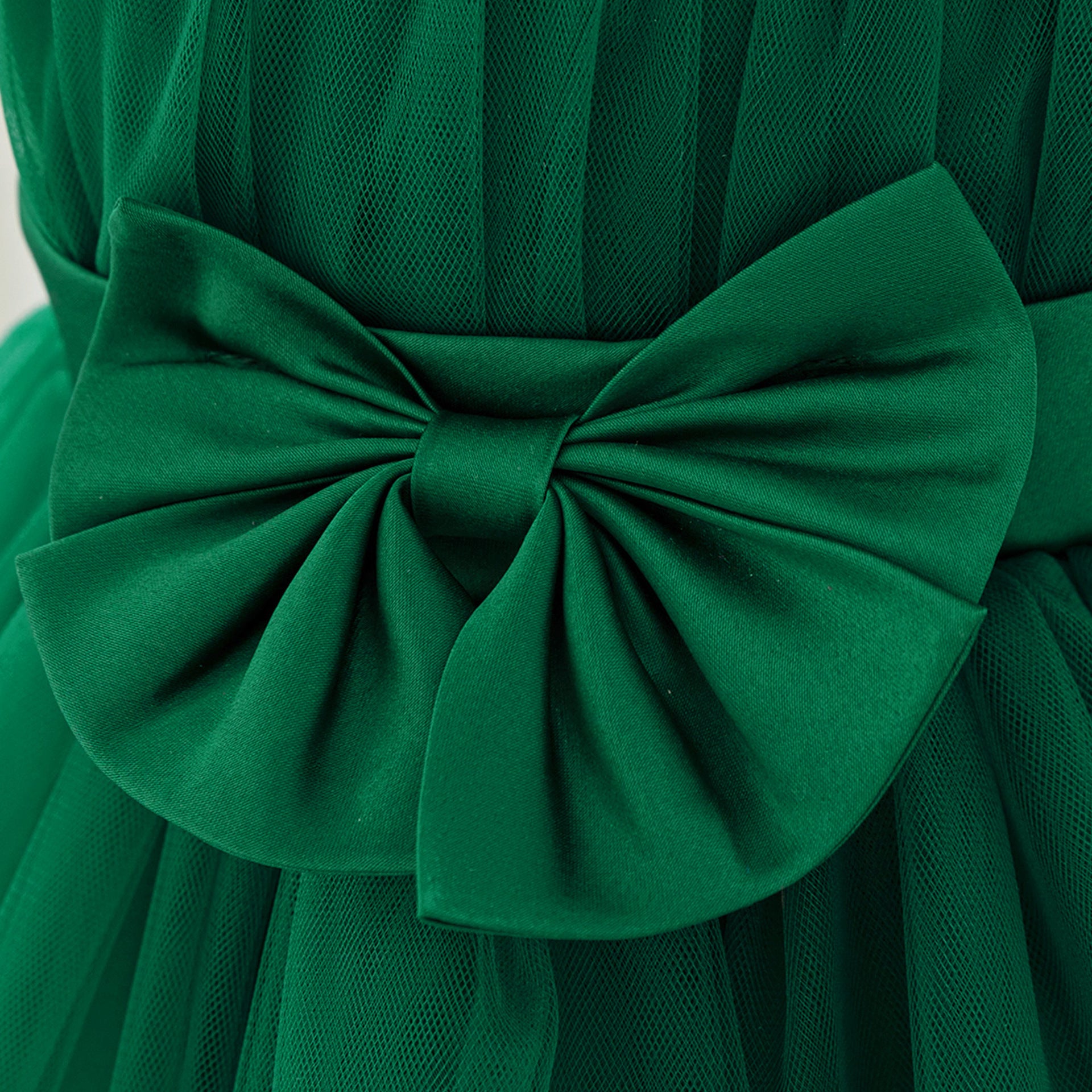 Frocklet Cute Tulle Princess Dress for Girls | A-Line Tea Length Flower Girl Dress 32