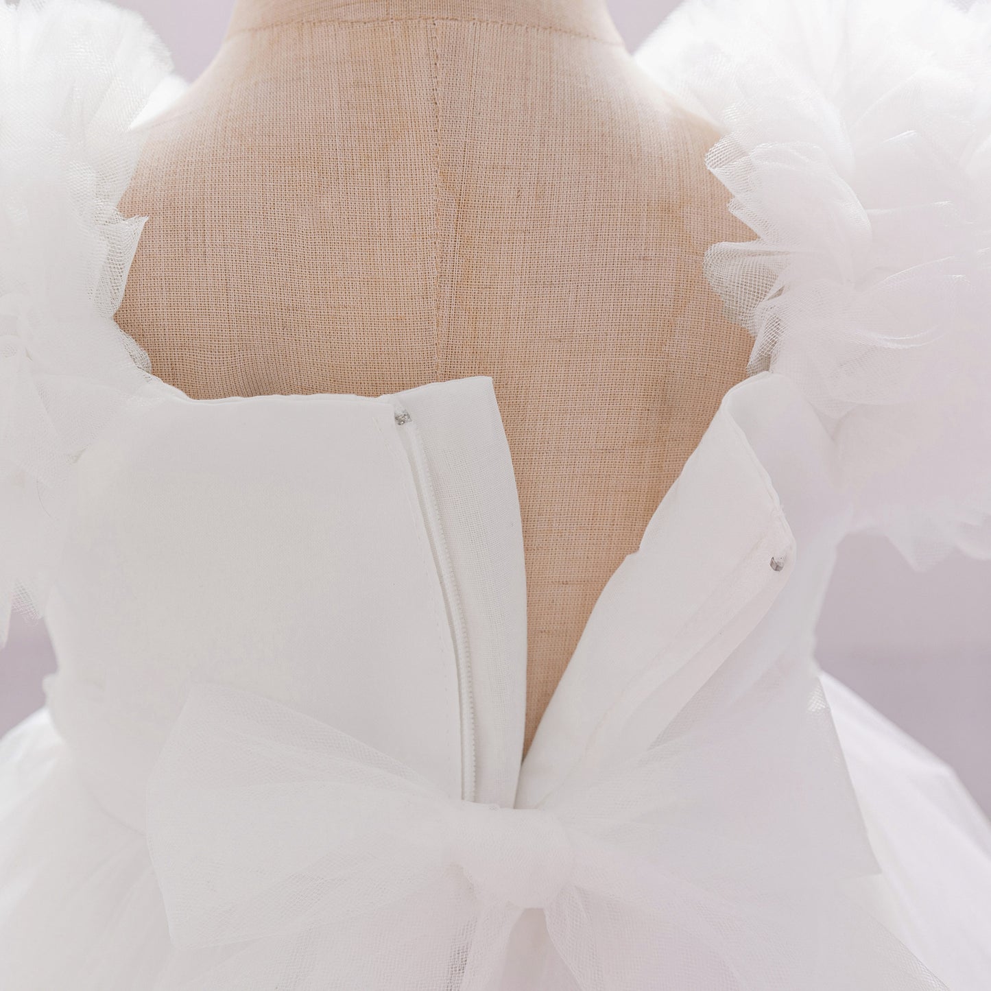 Cute Tulle Princess Dress for Girls | A-Line Tea Length Flower Girl Dress