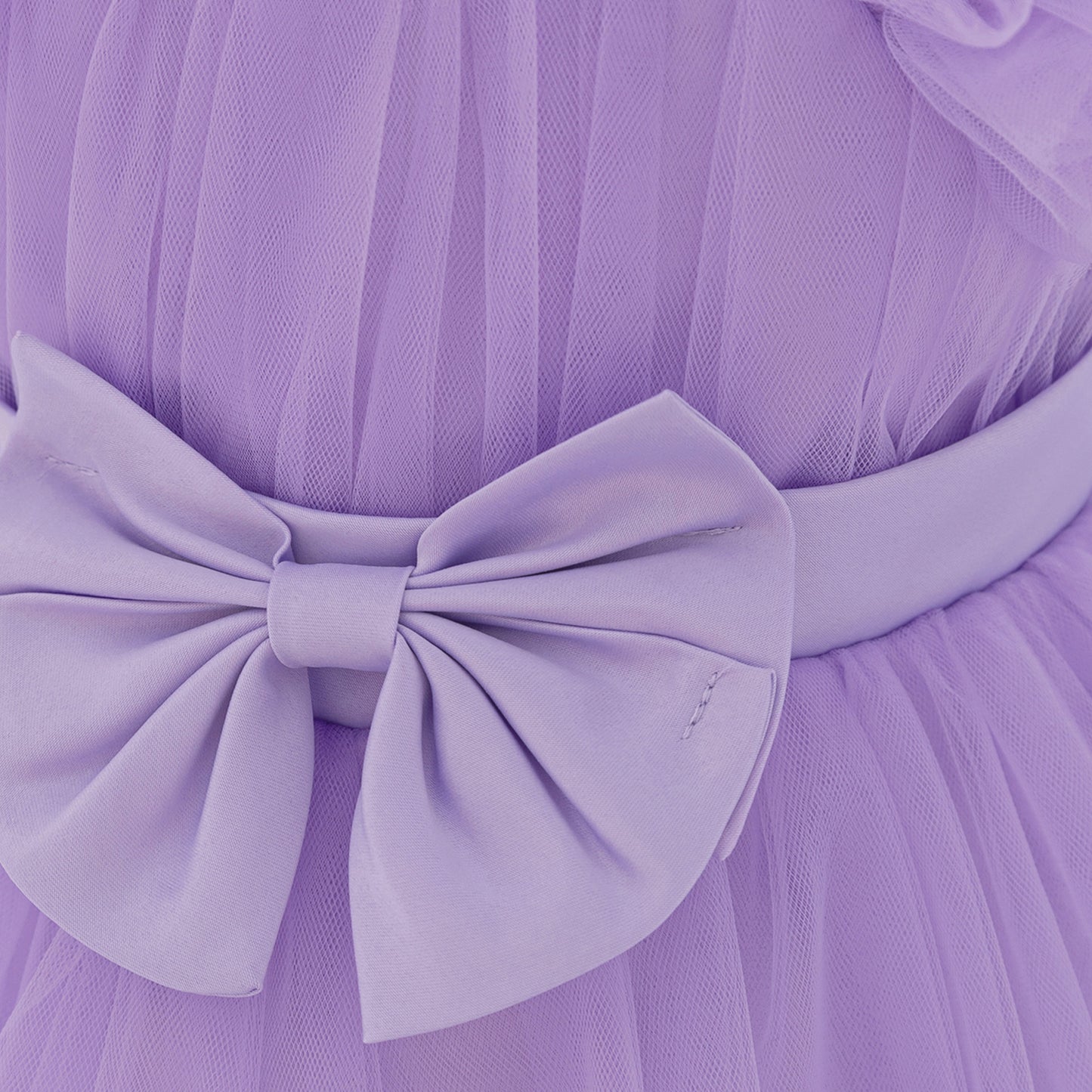 Cute Tulle Princess Dress for Girls | A-Line Tea Length Flower Girl Dress