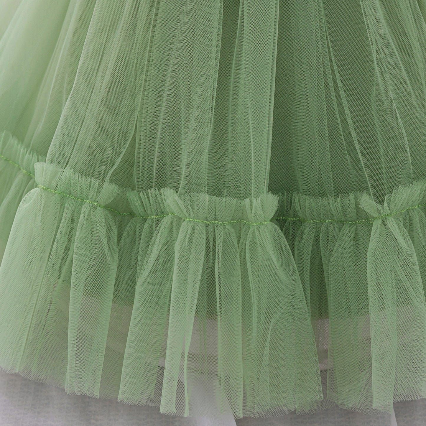 Cute Tulle Princess Dress for Girls | A-Line Tea Length Flower Girl Dress