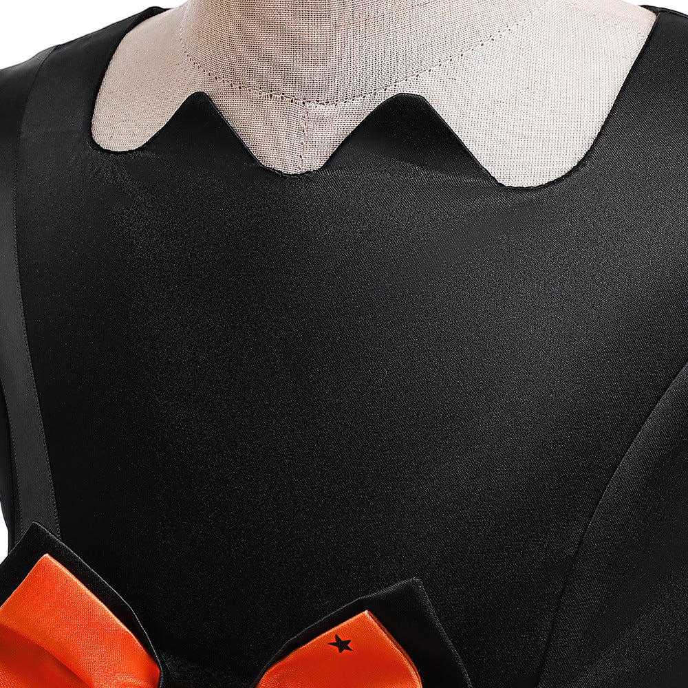 Frocklet Cute Cartoon Print Princess Dress – A-Line Ruffle Tea Length for Girls 28