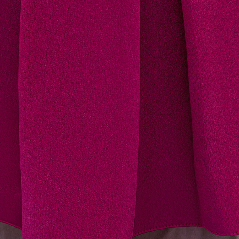 Dark Purple A-Line Satin Baby Princess Dress with Bowknot and Ruffle – Party & Formal Wear