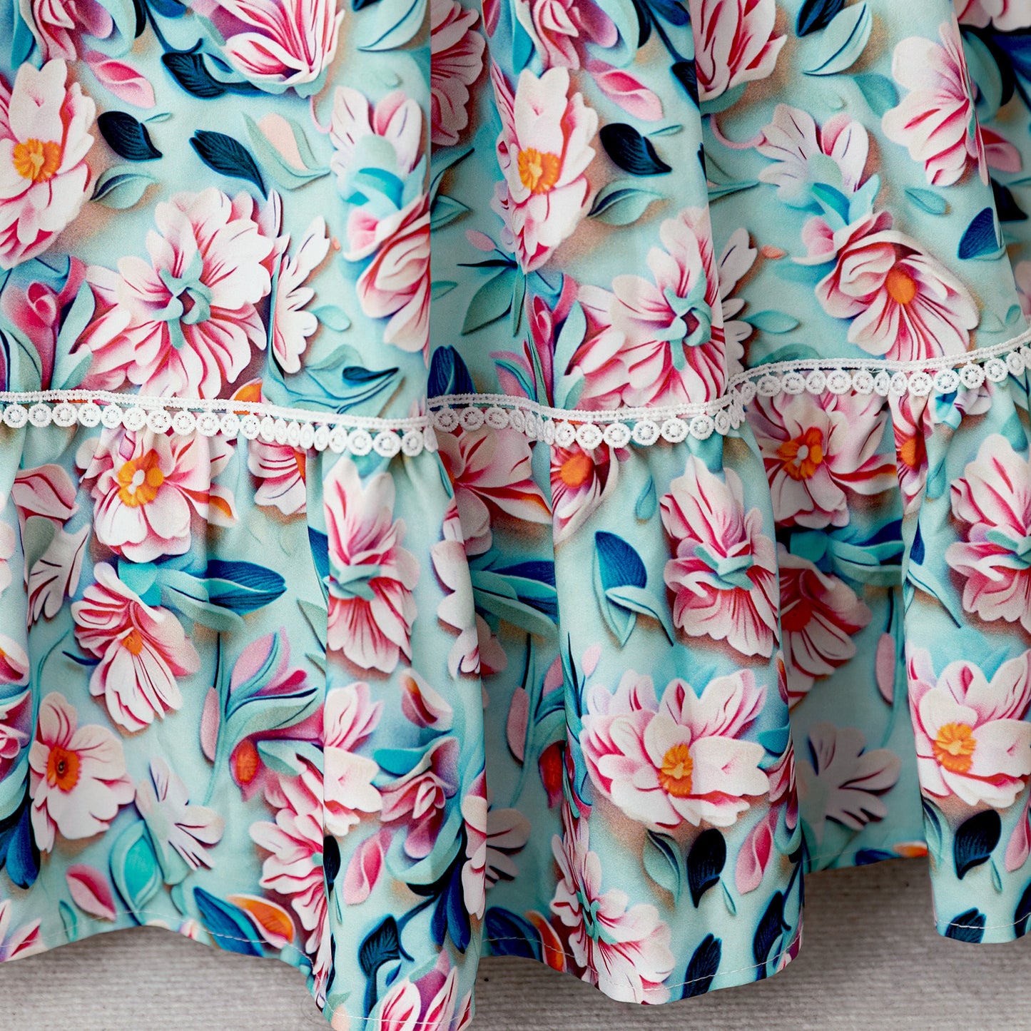 Floral Princess Maxi Dress for Girls | Party & Celebration Long Dress 3-8Y