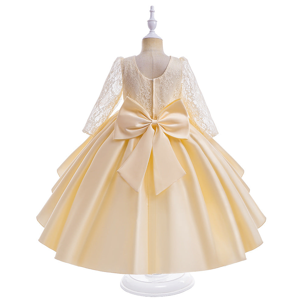 Adorable High-Low Lace Princess Dress for Girls | Cute Flower Girl & Party Wear