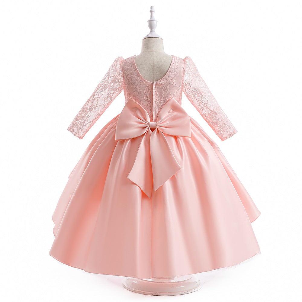 Adorable High-Low Lace Princess Dress for Girls | Cute Flower Girl & Party Wear