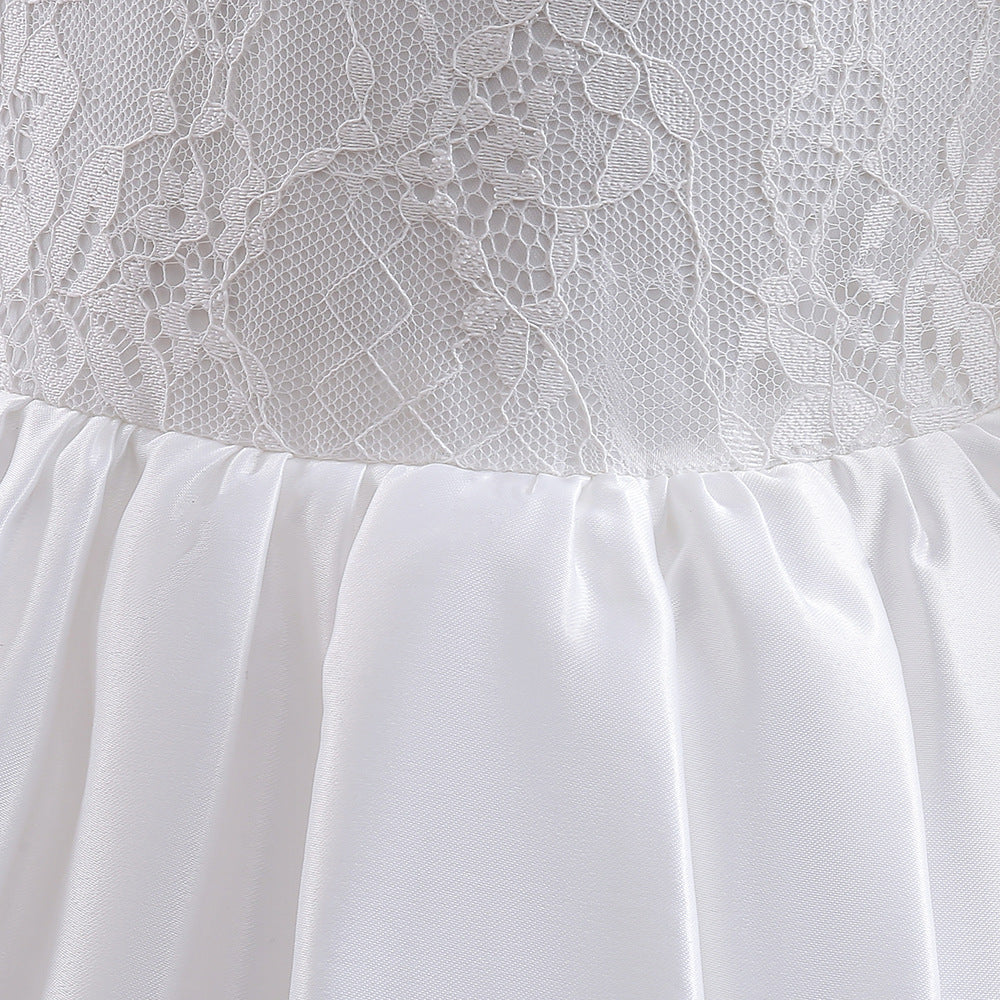 Adorable High-Low Lace Princess Dress for Girls | Cute Flower Girl & Party Wear