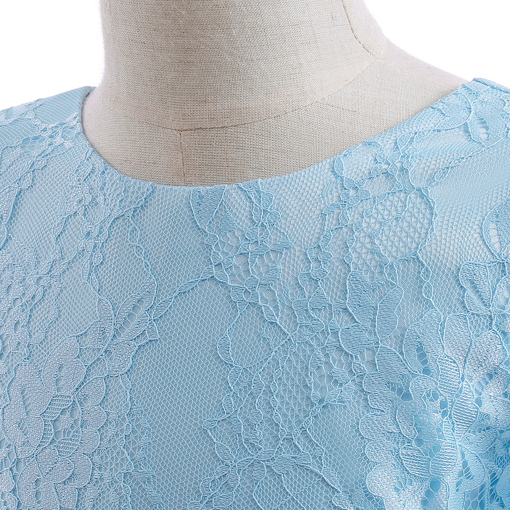 Adorable High-Low Lace Princess Dress for Girls | Cute Flower Girl & Party Wear