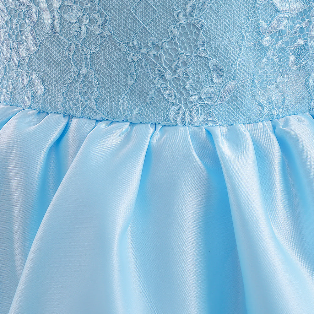 Adorable High-Low Lace Princess Dress for Girls | Cute Flower Girl & Party Wear