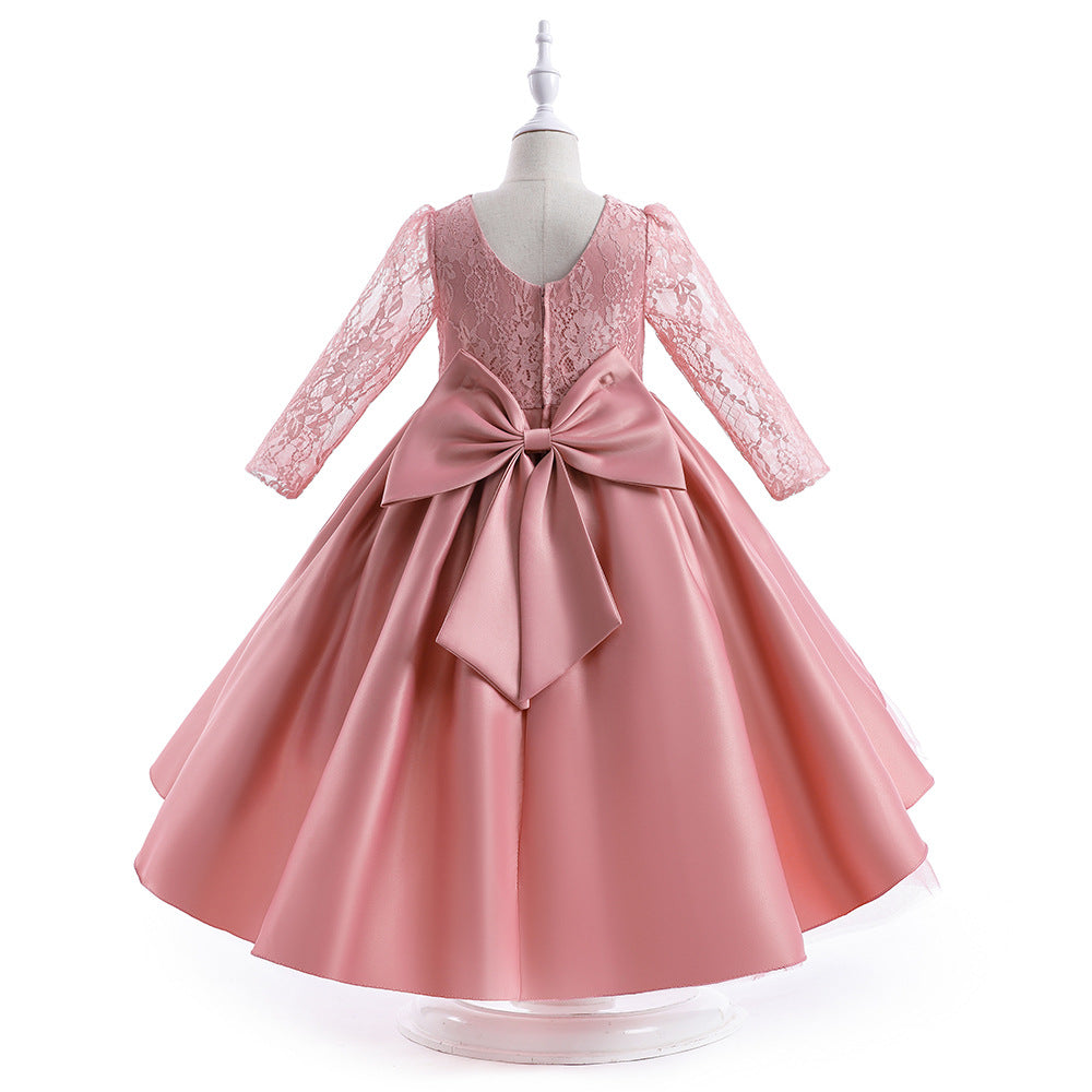 Adorable High-Low Lace Princess Dress for Girls | Cute Flower Girl & Party Wear