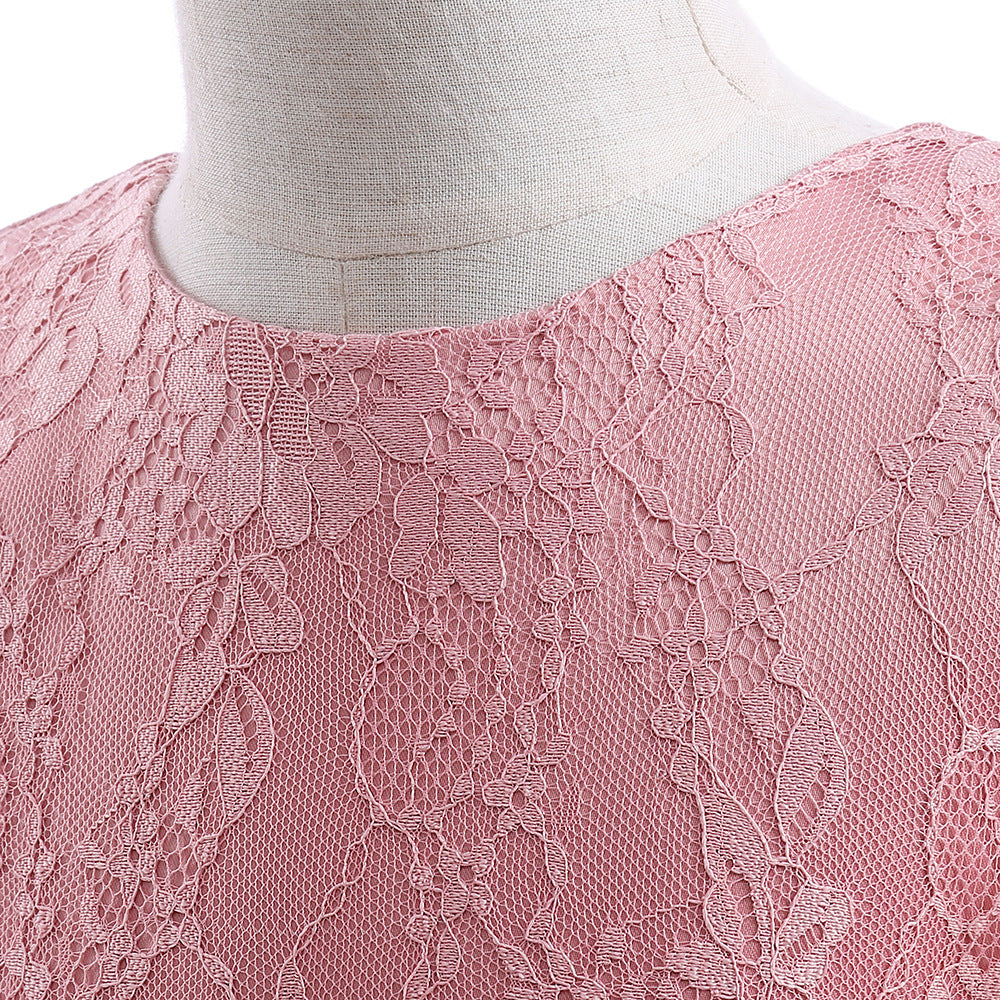 Adorable High-Low Lace Princess Dress for Girls | Cute Flower Girl & Party Wear