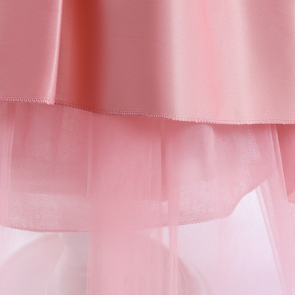 Adorable High-Low Lace Princess Dress for Girls | Cute Flower Girl & Party Wear