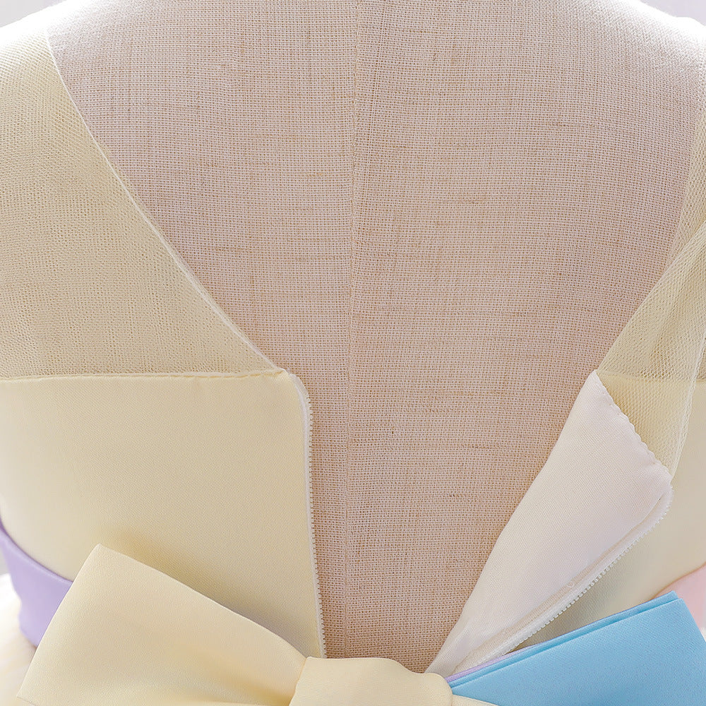 Cute High-Low Tulle Ball Gown for Baby Girls | Puffy Princess Dress 9-24M