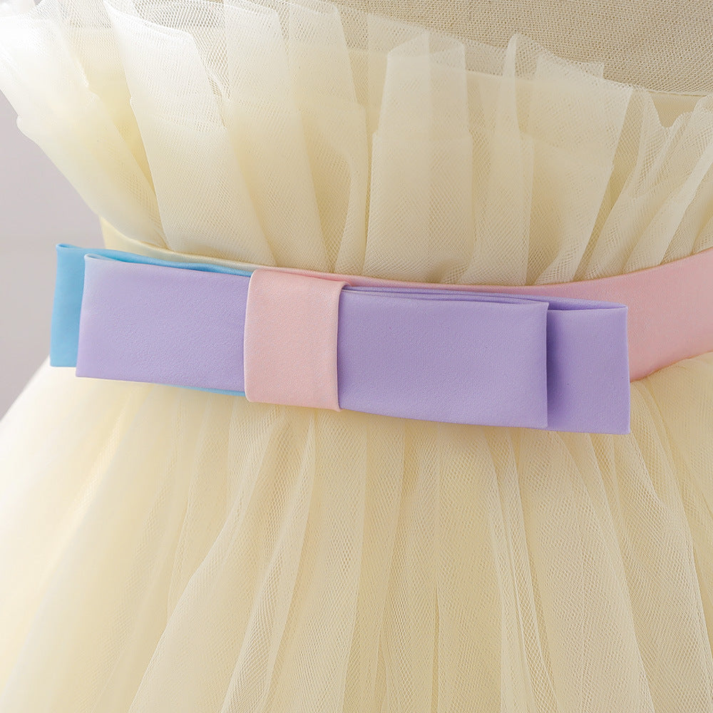 Cute High-Low Tulle Ball Gown for Baby Girls | Puffy Princess Dress 9-24M