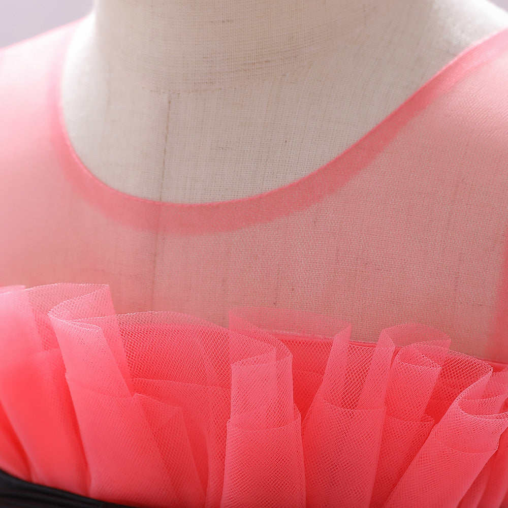 Cute High-Low Tulle Ball Gown for Baby Girls | Puffy Princess Dress 9-24M